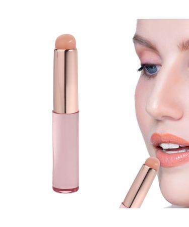 Huayeex Lip Applicator | Mini Silicone Lipstick Brush | Reusable Versatile Small Lipstick Applicator Brush with Lid for Lipstick Lip Gloss Pink