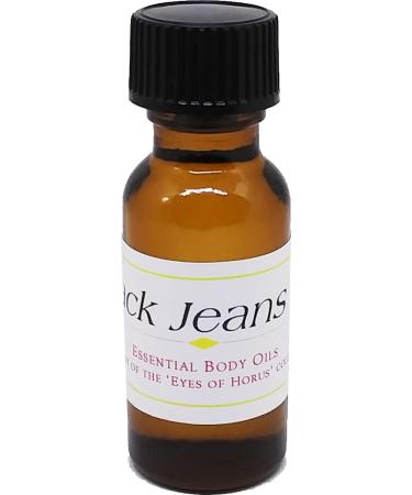 Virsachi: Black Jeans - Type For Men Scented Body Oil Fragrance Regular Cap - Light Gold - 1/2 oz. - ID#37011 0.5 Fl Oz (Pack of 1)
