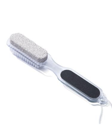 SUPVOX Foot Stick Foot Care Tool 4 in 1 including Pumice Stone Nail Brush Foot File Callus Reducer