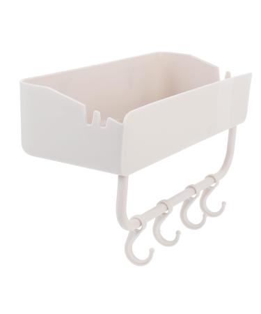 OUNONA Drain Storage Rack 1pc Home Kitchen Organizer Soap Storage Rack Sponge Organizer Rag Sink Drain Rectangle Hook up Sponge Rack