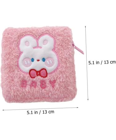 Lurrose Napkin Storage Bag Organizer | Cute Handbag for Ladies Menstrual Pad | Plush Period Pouch - Buy Online on GoSupps.com