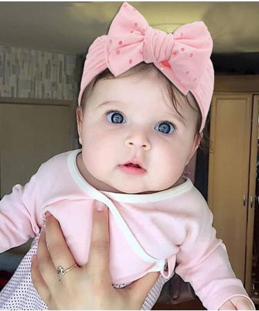 Fashion Band for Baby Girls - White Nylon Bowknot Elastic Hair Bands | Cute Headgear Set (2-Pack) - Perfect for Toddlers - Buy Online on GoSupps.com