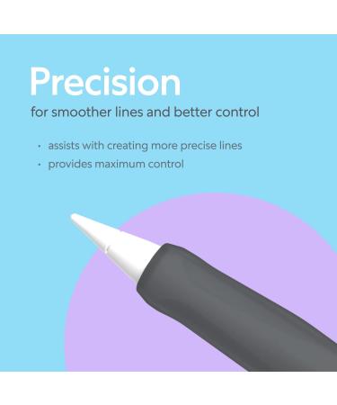 Paperlike Pencil Grips for Apple Pencil 1st & 2nd Gen - Set of 2 - Charcoal - Comfort & Precision - Buy Online on GoSupps.com
