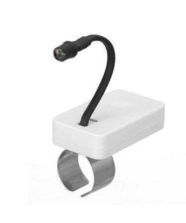 LED Ear Pick Lamp Ear Wax Removal Tool Multifunction 3 Speeds USB Rechargeable Ear Pick Thumb Lamp (White)