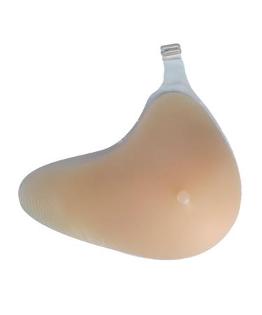 Knobco Silicone Breast Shape with Hook L-Shape Artificial Silicone Breast Enhancers Suitable for Mastectomy Prosthesis Patient Cancer Recover (Color: Right Size: C) C Right