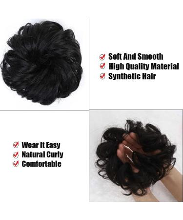 Messy Bun Hair Piece for Women Donut Hair Bun Scrunchie for Women Girls Curly Wave Synthetic Chignon Hairpiece with Rubber Band Messy Bun Hair Pieces Extensions Fake Hair Accessories for Women Girl 2513 - Buy Online on GoSupps.com