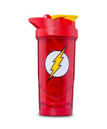 Shieldmixer Hero Pro Classic Shaker Flash Classic - BPA-free - Gym Accessories - Protein Shaker - Fitness Drinking Bottle - Red - 700ml