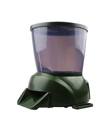 4.5L Automatic Fish Feeder Pond Fish Feeder Outdoor Fish Food Dispenser Large Moisture Proof Timer Feeding Food Dispenser(GREEN)