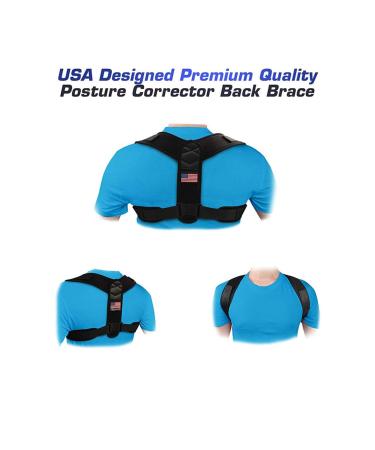 GLEAVI Adjustable Shoulder Posture Support Belt | Clavicle Brace & Humpback Correction Straps for Better Posture | USA Shipping - Buy Online on GoSupps.com