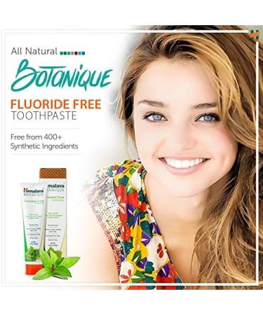 Himalaya Botanique Simply Peppermint Toothpaste 15g (Pack of 2) - Fluoride-Free Removes Plaque Freshens Breath Prevents Tooth Decay & Bleeding Gums - International Shipping Available - Buy Online on GoSupps.com