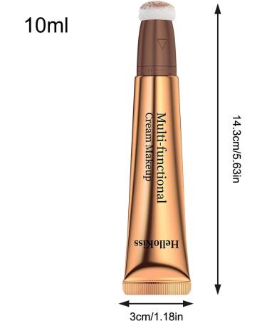 Liquid for Cheeks - Creamy Highlighter Stick Waterproof Sheer Glow Buildable Color Contouring and Blendable Highlighter Makeup Stick for Face Fulenyi 6# - Buy Online on GoSupps.com