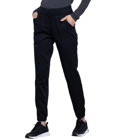 Women's Workwear Revolution Jogger Scrubs - Small Black | Soft Stretch, Easy Care | WW011 - Buy Online on GoSupps.com