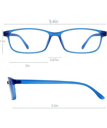 JEERO Blue Light Blocking Glasses - Lightweight TR-90 Frame Computer Eyeglasses | Anti Eyestrain & UV Glare Protection for Women Men - Buy Online on GoSupps.com