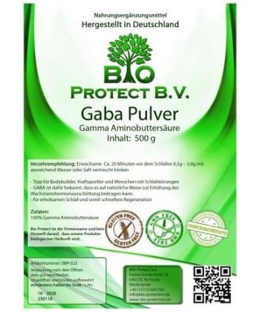 Gaba Powder 500g - Pure Gamma Amino Butyric Acid | 100% Additive-Free | International Shipping Available - Buy Online on GoSupps.com