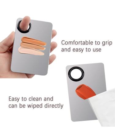 Korean Picasso Makeup Spatula Palette Set with Stainless Steel Mixing Spatula & Powder Puff for Liquid Foundation - Artist Nail Art Stirring Tool - Buy Online on GoSupps.com