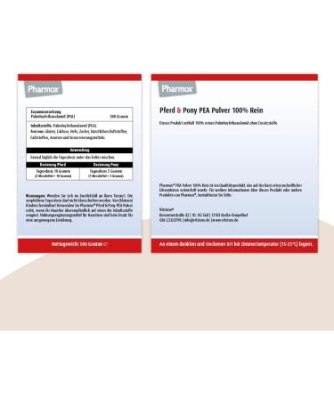 Horse & Pony PEA (Palmitoylethanolamide) - Powder - 100% Pure - High Dose - Buy Online on GoSupps.com