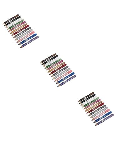 Beavorty 36 Pcs Pearlescent Eyeshadow Pencil Waterproof Eyeliner Pencil Creamy Eyeshadow Pencil Powder 12.5X0.5cmx3pcs Assorted Colorx3pcs