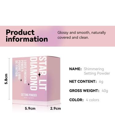 Smooth Setting Powder Poudre Loose Highlighter Makeup for Light Medium and Dark Skin Tones Translucent Setting Powder 0.21 Ounce (2) - Buy Online on GoSupps.com