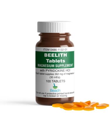 Beelith Tablets Magnesium Supplement with and pyridoxine HCL - 100 Each