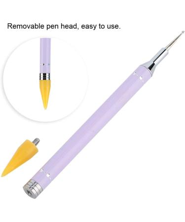 Dual Ended Dotting Pen Nail Art Tool - Purple/Yellow/Blue - Manicure Painting & Stone Picker - Buy Online on GoSupps.com