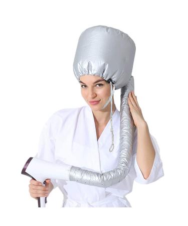 Hair Dryer Bonnet Adjustable Soft Hood Upgraded Large Styling, Hair Styling, Curling Deep Conditioning, Portable Hair Dryer Cap Fits All Head Hair Sizes