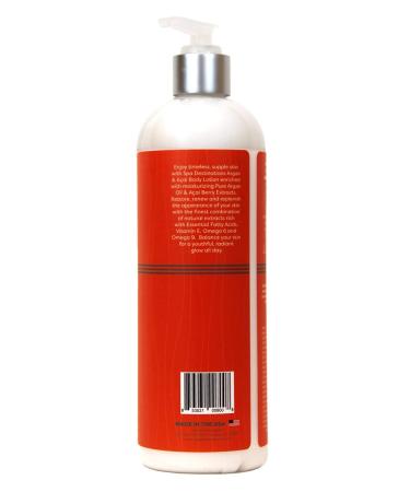 Moisturizing Body Lotion with Argan & Acai Vitamins | Mango Pomegranate Scent | Light & Non-Greasy | 16 oz Pump | International Shipping - Buy Online on GoSupps.com