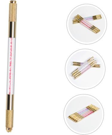 Outanaya Microblading Eyebrow Pen Embroidery Pencil Eyebrow Pencil Eyebrow Microblading Pen Eyebrow Tattoos Pens Korean Handle 1 count (Pack of 1) Pink - Buy Online on GoSupps.com
