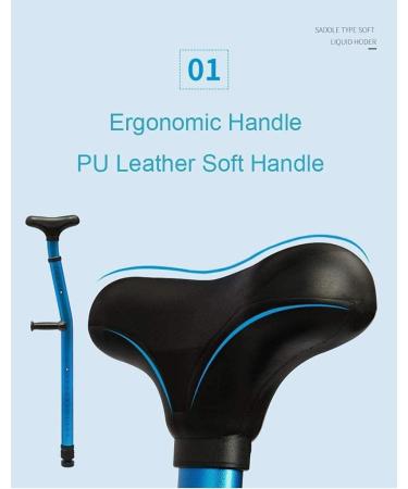 GagalU Crutches Adult Lightweight Adjustable Forearm Crutches Dual Function Shock Absorber Underarm Crutch with arm Support Sturdy high Density Aluminum - Buy Online on GoSupps.com