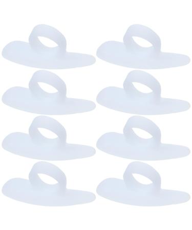 SUPVOX 4 Pairs Hammer Toe Pads Correctors Silicone Toe Curled Corrector Straightener Mallet Toe Relief for Women