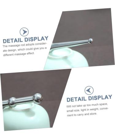Fomiyes Acupuncture Rod Scratch Massager | Face & Foot Massage Tool | Stainless Steel 304 Beauty Device for Acupuncture & Relaxation - Buy Online on GoSupps.com