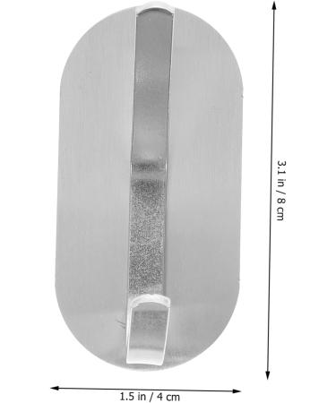 ABOOFAN 8 Pcs No Punching Hook Stainless Steel Hooks Wall Hooks Steel Hook for Wall Bathroom Door - Buy Online on GoSupps.com
