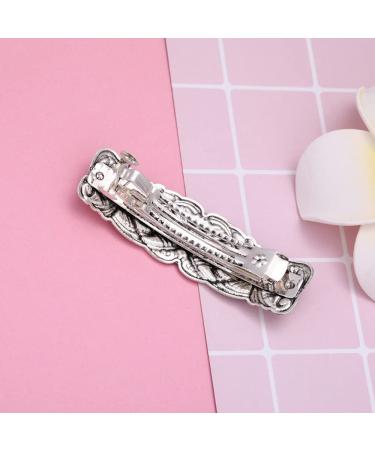 2 Pcs Celtic Knot Barrette Vintage Hair Clips - Gold Silver Style 1 - Buy Online on GoSupps.com