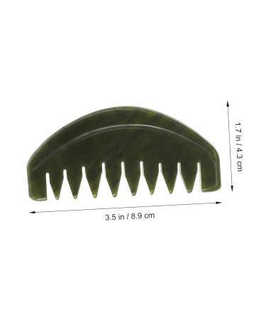 Beavorty 4-Piece Portable Jade Comb Set | Facial & Head Massage Tools | Ergonomic Hairbrush & Spatula for Relaxation | Premium Chinese Massage Devices - Buy Online on GoSupps.com
