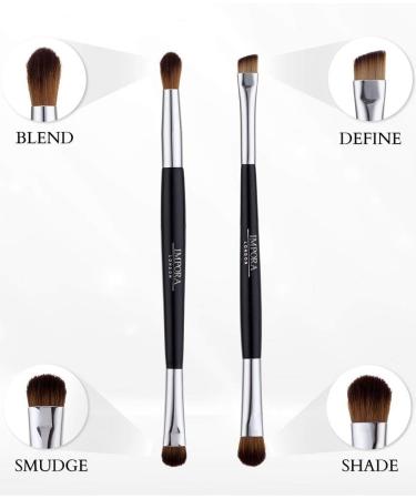 Impora London Double Ended Eye Brush Set for Blending, Defining, and Smudging - Perfect for Travel - Buy Online on GoSupps.com
