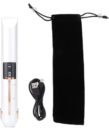 Portable USB Charging Hair Styler | Cordless Curler & Straightener with 3D Comb Teeth & LED Display - International Shipping Available - Buy Online on GoSupps.com