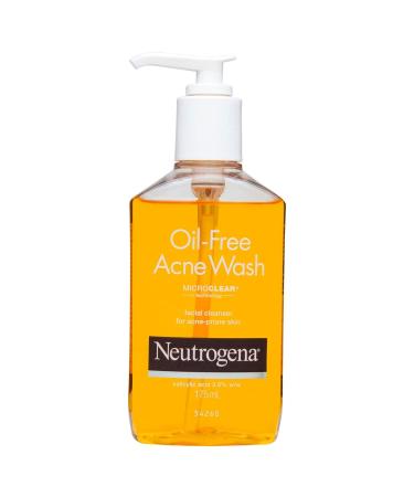 Ne.utrogena Oil Free Acne Wash | Deep Cleansing Face Wash with Salicylic Acid | Hydrating Alcohol Free Non Comedogenic & Dermatologically Tested | For Oily Acne Prone Skin | 175ml
