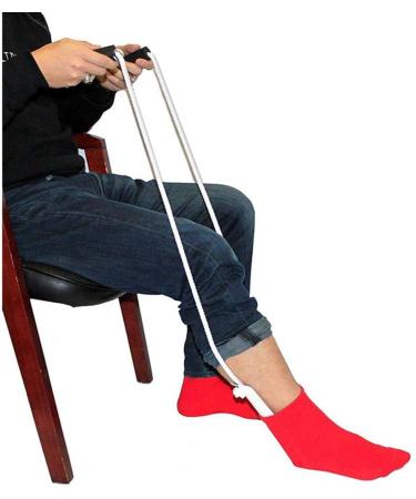 Deluxe Sock Aid And Off Stocking Slider Pulling Assist Foam Handles - Buy Online on GoSupps.com