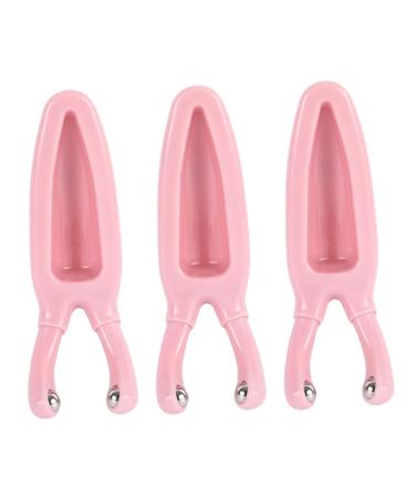 FRCOLOR 3pcs Beautiful Nose Massager Wooden Comb Spurtle Spatula Skincare Tools Scrapper Scraping Board Skin 12.50X3.50X3.00CMx3pcs Pinkx3pcs