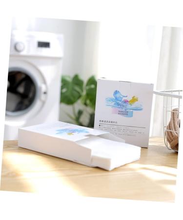 CLISPEED 144 Sheets Color Paper Laundry Paper Washing Paper Clothes Wash and Care White Whitex3pcs 28*11CMx3pcs - Buy Online on GoSupps.com