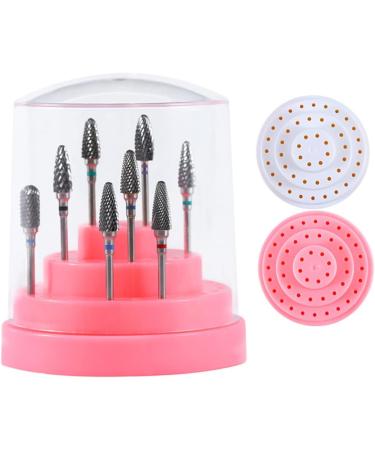 Beatifufu 1pc 48 Protect Nail Drill Bits Nail Bit Nail Grinding Head Storage Nail Drill Bits Stand Display Holder Stand Nail Drill Bit Holder Nail Drill Bits Holder Pink Multicolor Box Size 1 Pink - Buy Online on GoSupps.com