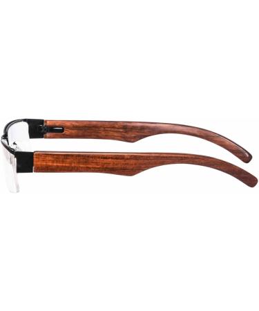 SHINU+2.50 Computer Reading Glasses for Men - Blue Light Blocking Wooden Frame | Stylish & Comfortable (Model 2739) - Buy Online on GoSupps.com