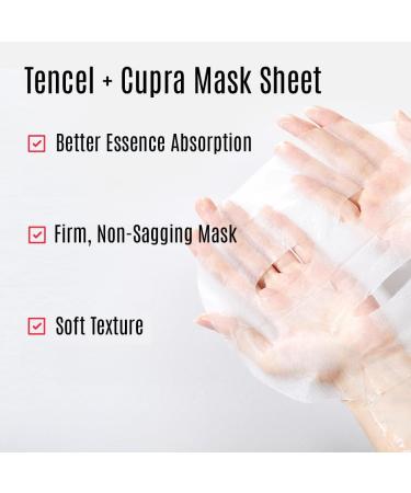 Leaders Mediu Amino Brightening Facial Sheet Mask - Vitamin C & Lotus Extract for Acne Scars Hyperpigmentation & Dark Spots - 10 Count - Buy Online on GoSupps.com