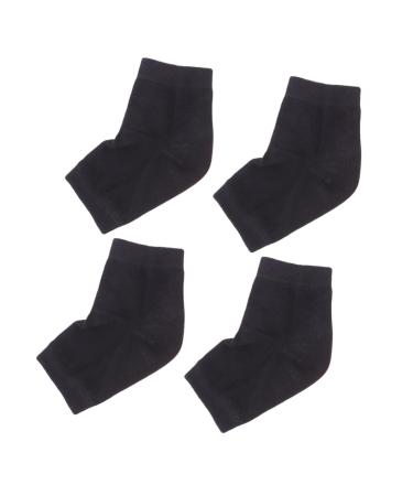 POPETPOP 2 Pairs Mens Stocking Heel Socks Heel Moisturizing Socks Gel Heel Sleeves moisturizing Socks Lined Socks Men Stocking Stuffers for Guys Gel Foot Socks Day and Night Torn Socks Man