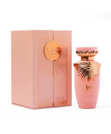 Lattafa Haya Eau de Parfum Spray for Women 3.4 Ounce Amber Wood - Buy Online on GoSupps.com