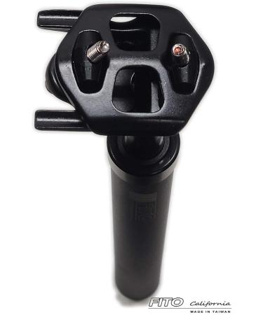 Fito Performance Edition 6061 Aluminum Alloy Suspension Seatpost 27.2 x 350mm - BLACK - Made in Taiwan - Buy Online on GoSupps.com