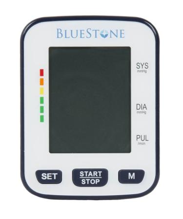 Bluestone Blood Pressure Cuff  Electronic Digital Wrist Heart Monitor with LCD Display, Personal Health Tracker Device for Pulse and Hypertension