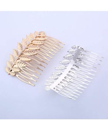 Minkissy 3-Piece Wedding Hairpin Set - Decorative Leaf Bride Accessories in Gold Silver & Rose Gold - Buy Online on GoSupps.com