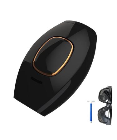 PureGlow Hair Removal IPL device hair removal hair removal device for women/men with 5 energy levels permanent pain -free hair removal for face legs arms body (black)