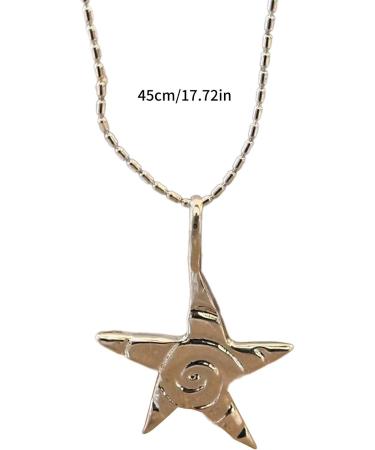 OralGos Trendy Star Necklace for Women | Vintage Color Choker Chain | Fashion Pendant Jewelry - Buy Online on GoSupps.com