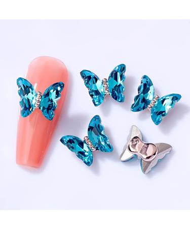3D Nail Art Rhinestone Crystal AB Butterfly Charms Sparkle Nail Decoration Jewerlry Hand Craft DIY Accessories (MJ15) - Buy Online on GoSupps.com